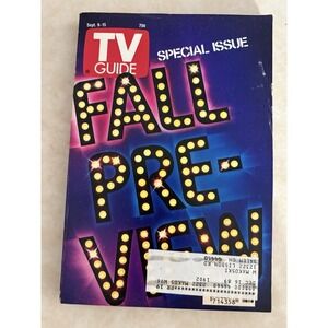 TV Guide Magazine September 9-15, 1989 Fall Preview #1902 Northeast Ohio PA Area